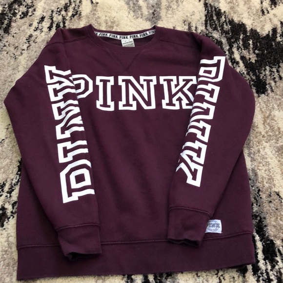 PINK Victoria's Secret Tops - **SOLD** Pink Victoria’s Secret Sweatshirt